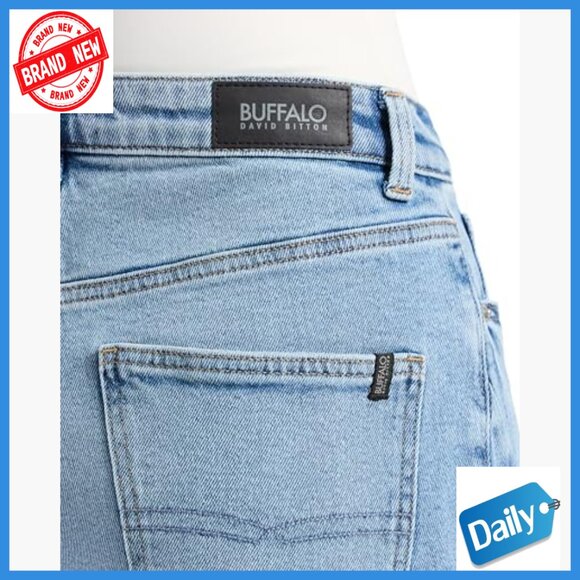 High Rise Barrel Leg Jeans, Relaxed Fit, Premium Cotton Denim - Picture 5 of 7